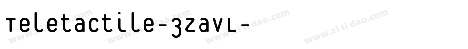 Teletactile-3zavL字体转换