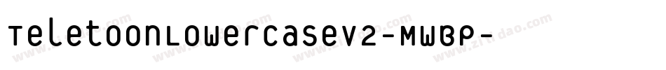 TeletoonLowercaseV2-MwBP字体转换