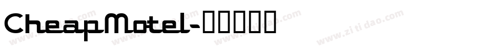 CheapMotel字体转换