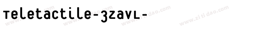 Teletactile-3zavL字体转换