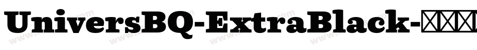 UniversBQ-ExtraBlack字体转换