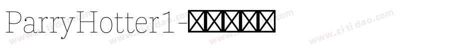ParryHotter1字体转换