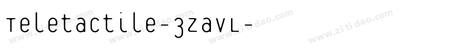 Teletactile-3zavL字体转换