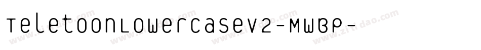 TeletoonLowercaseV2-MwBP字体转换