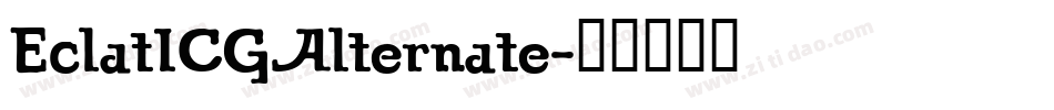 EclatICGAlternate字体转换
