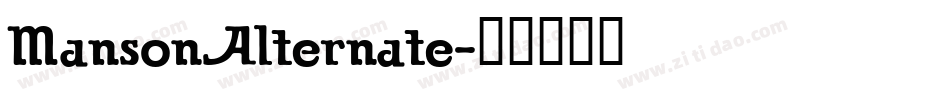 MansonAlternate字体转换