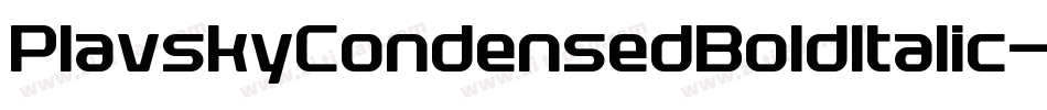 PlavskyCondensedBoldItalic-aOgg字体转换