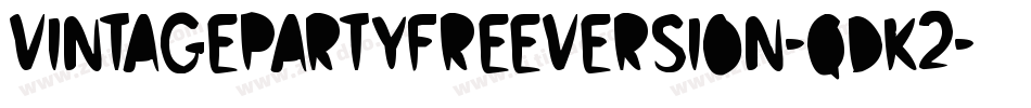 VintagePartyFreeversion-qdK2字体转换