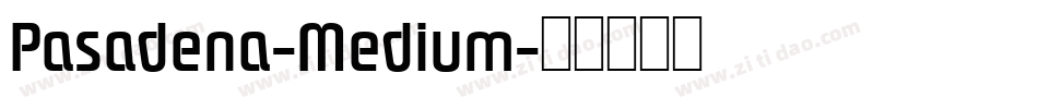 Pasadena-Medium字体转换