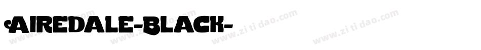 Airedale-Black字体转换