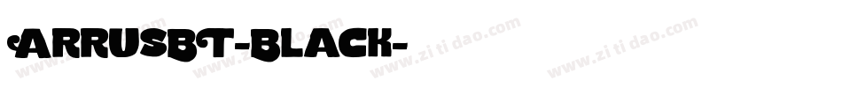ArrusBT-Black字体转换