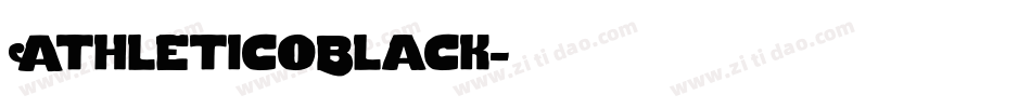 AthleticoBlack字体转换