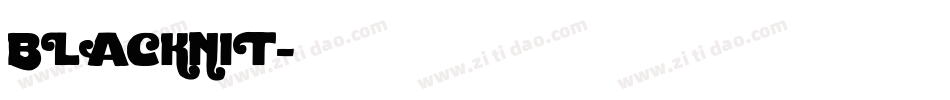 BLACKNIT字体转换