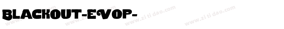 BlackOut-eVop字体转换