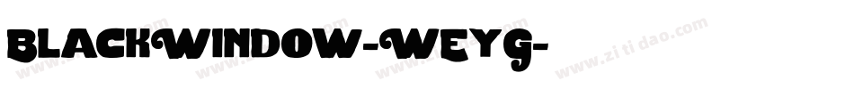 BlackWindow-WEyG字体转换