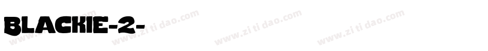 Blackie-2字体转换
