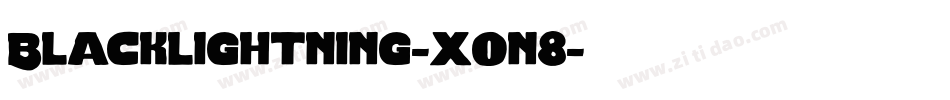 Blacklightning-xOn8字体转换