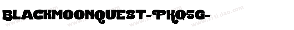 BlackmoonQuest-PKq5g字体转换