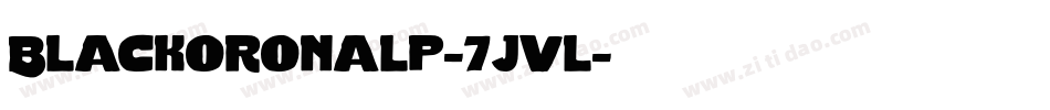 Blackoronalp-7jvl字体转换