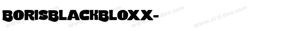 BorisBlackBloxx字体转换