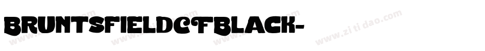 BruntsfieldCFBlack字体转换