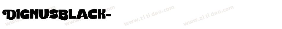 DignusBlack字体转换