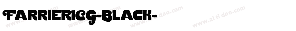 FarrierICG-Black字体转换