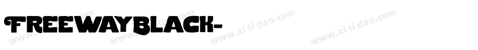 FreewayBlack字体转换