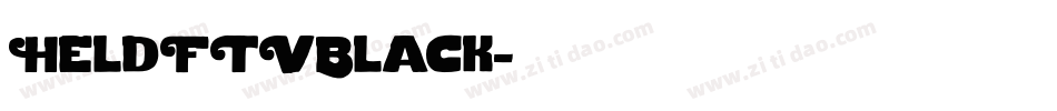 HeldFTVBlack字体转换
