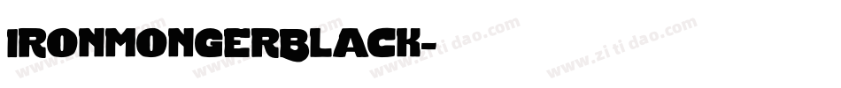 IronmongerBlack字体转换