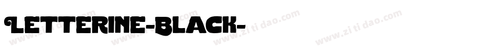 Letterine-Black字体转换