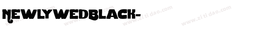 NewlywedBlack字体转换