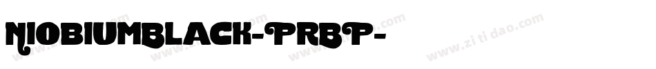 NiobiumBlack-PrBP字体转换