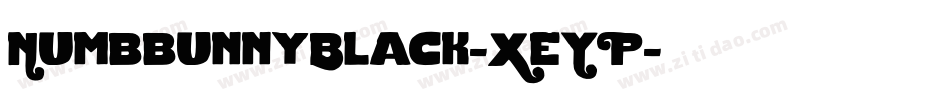 NumbbunnyBlack-XeYP字体转换