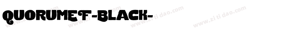 QuorumEF-Black字体转换