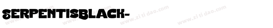 SerpentisBlack字体转换