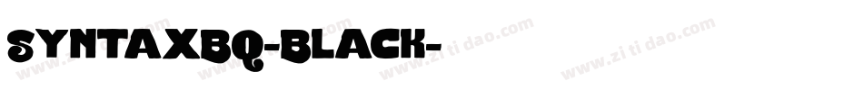 SyntaxBQ-Black字体转换