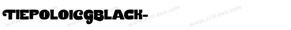 TiepoloICGBlack字体转换