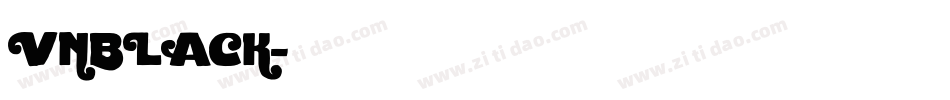 VNBLACK字体转换
