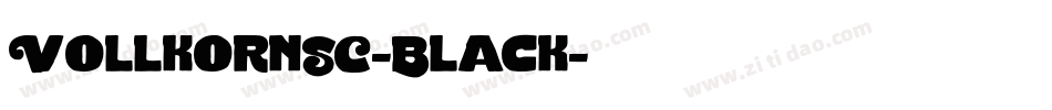 VollkornSC-Black字体转换