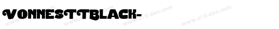 VonnesTTBlack字体转换