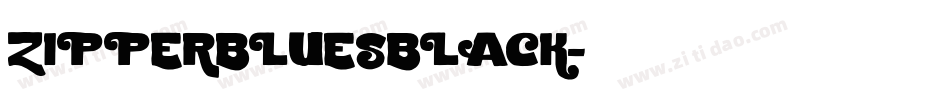 ZIPPERBLUESBLACK字体转换