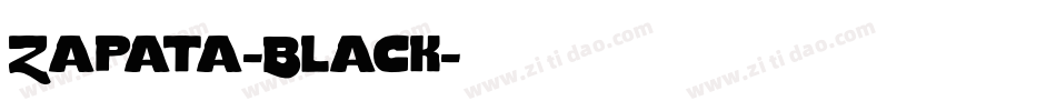 Zapata-Black字体转换