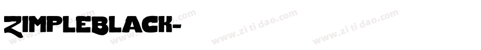 ZimpleBlack字体转换