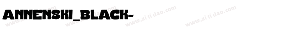 annenski_black字体转换