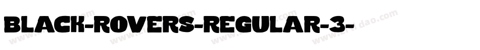 black-rovers-regular-3字体转换