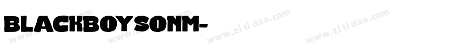 blackboysonm字体转换