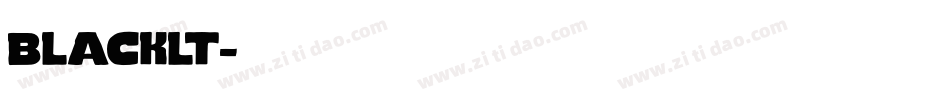 blacklt字体转换