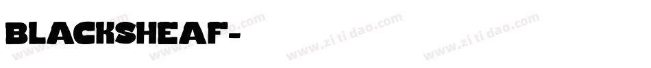 blacksheaf字体转换