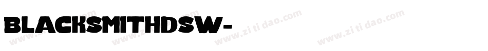 blacksmithdsw字体转换
